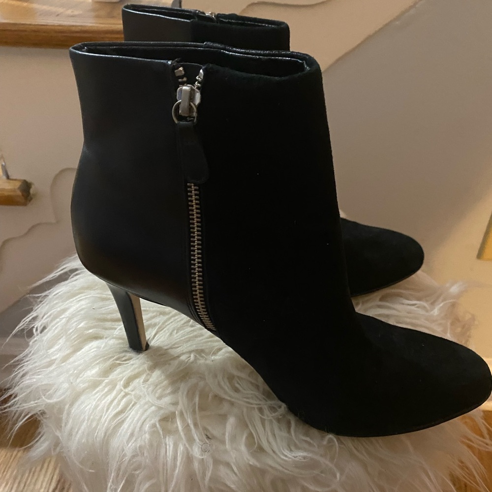 Ann Taylor Ankle Boots- Leather & Suede with rubber soles